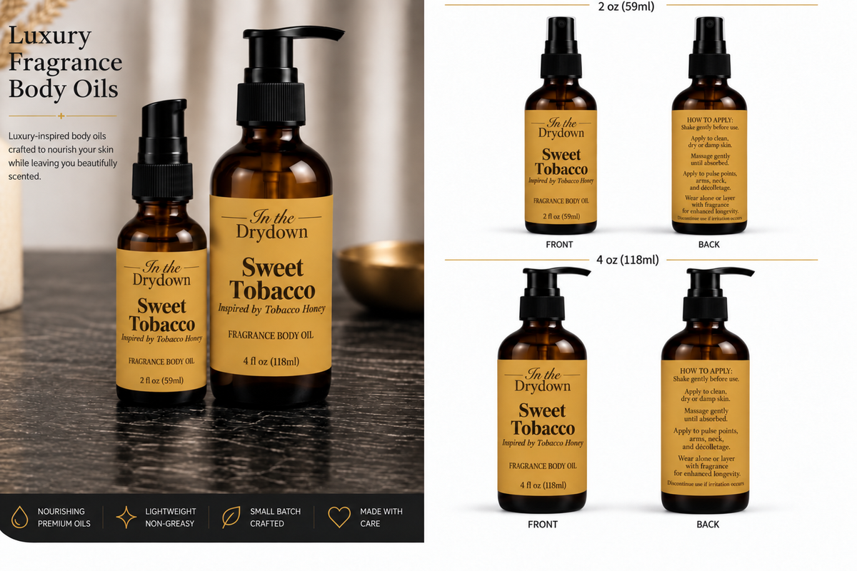 Sweet Tobacco Body Oil | Inspired by Guerlain Tobacco Honey
