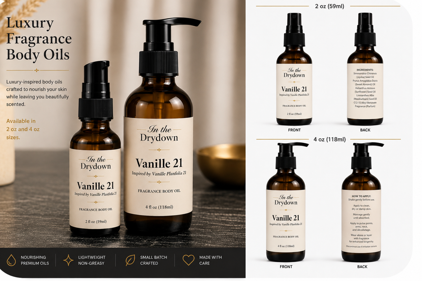 Vanille 21 Body Oil | Inspired by Vanille Planfolia 21