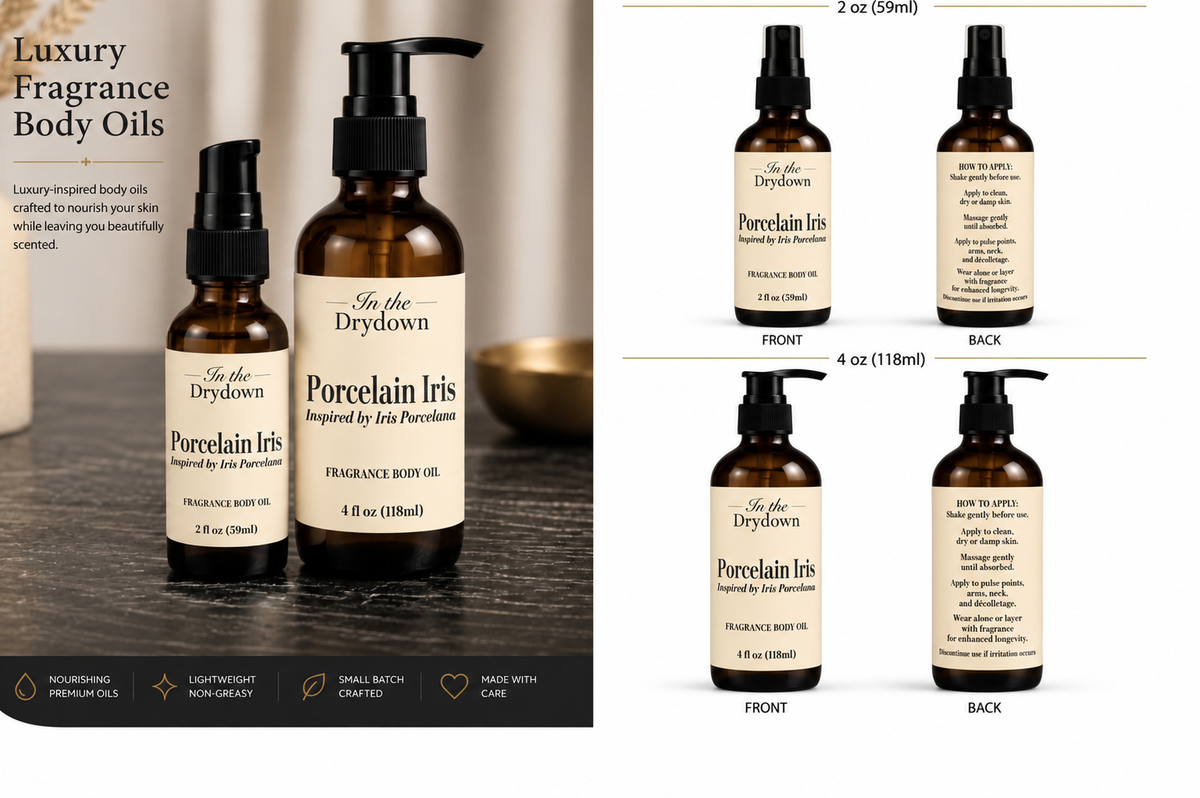 Porcelain Iris Body Oil | Inspired by Ex Nihilo Iris Porcelana
