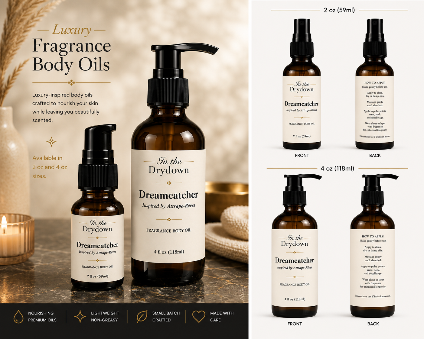 Dream Catcher Body Oil | Inspired by Attrape-Rêves
