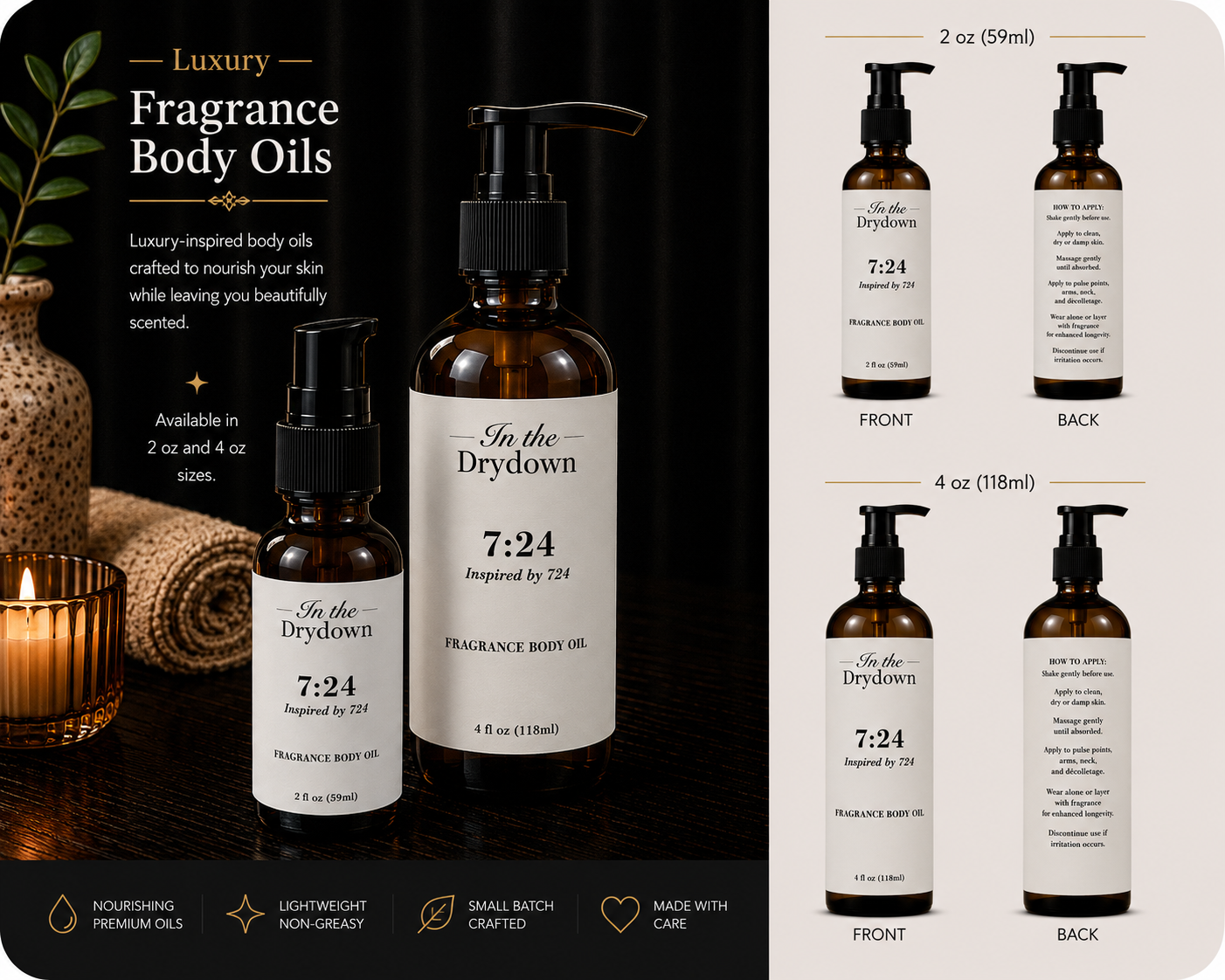 7:24 Body Oil | Inspired by 724