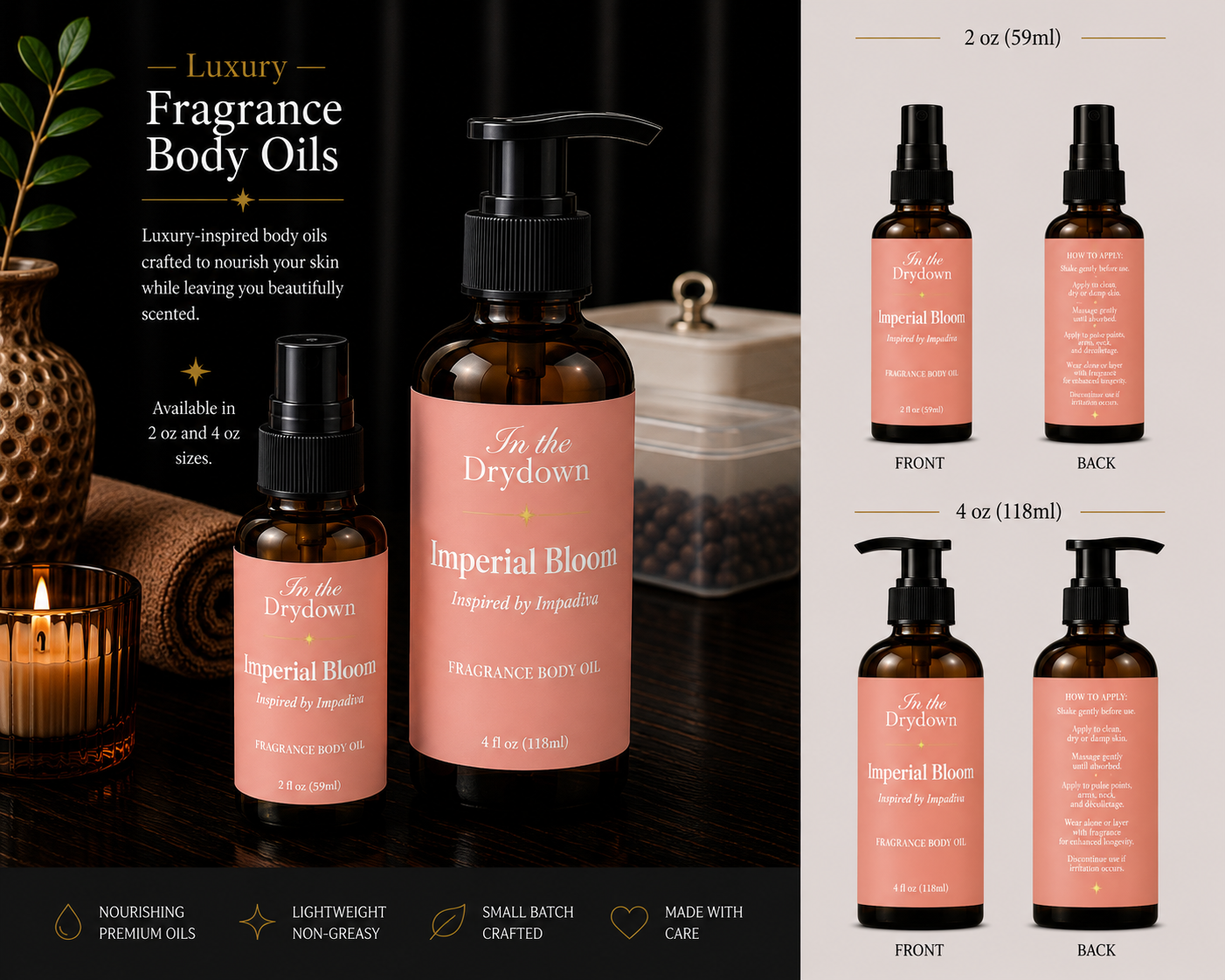 Imperial Bloom Body Oil | Inspired by Impadia
