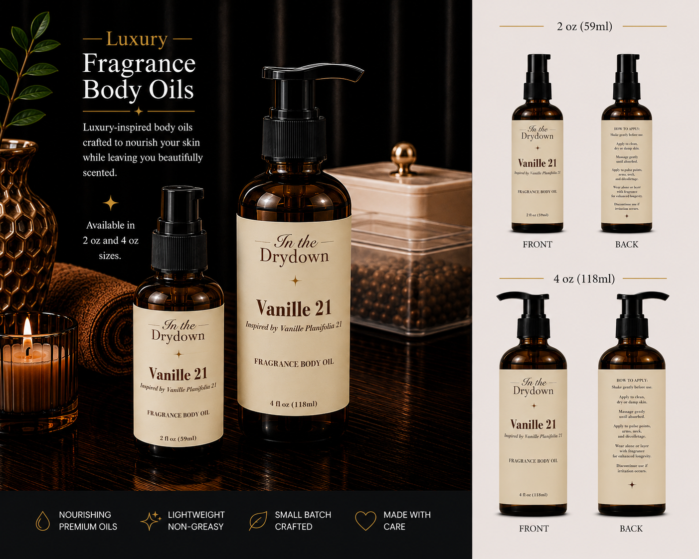 Vanille 21 Body Oil | Inspired by Vanille Planfolia 21