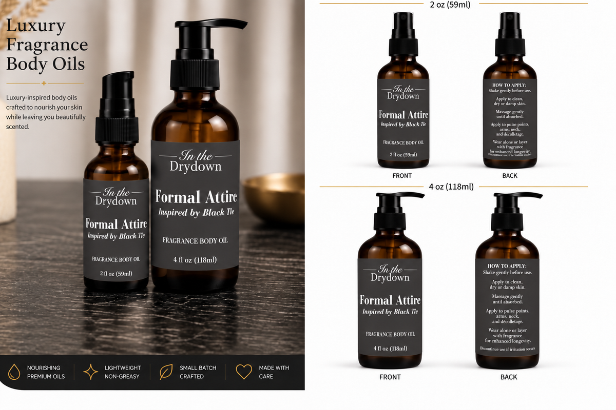 Formal Attire Body Oil | Inspired by Celine Black Tie
