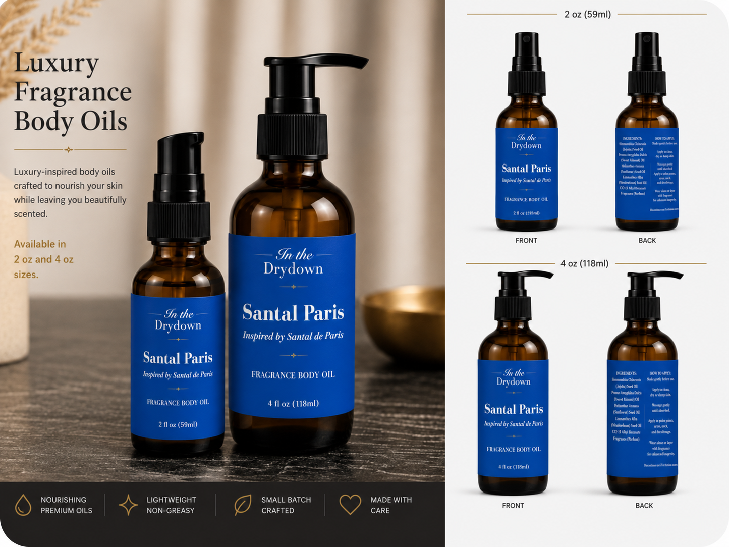 Santal Paris Body Oil | Inspired by Santal de Paris