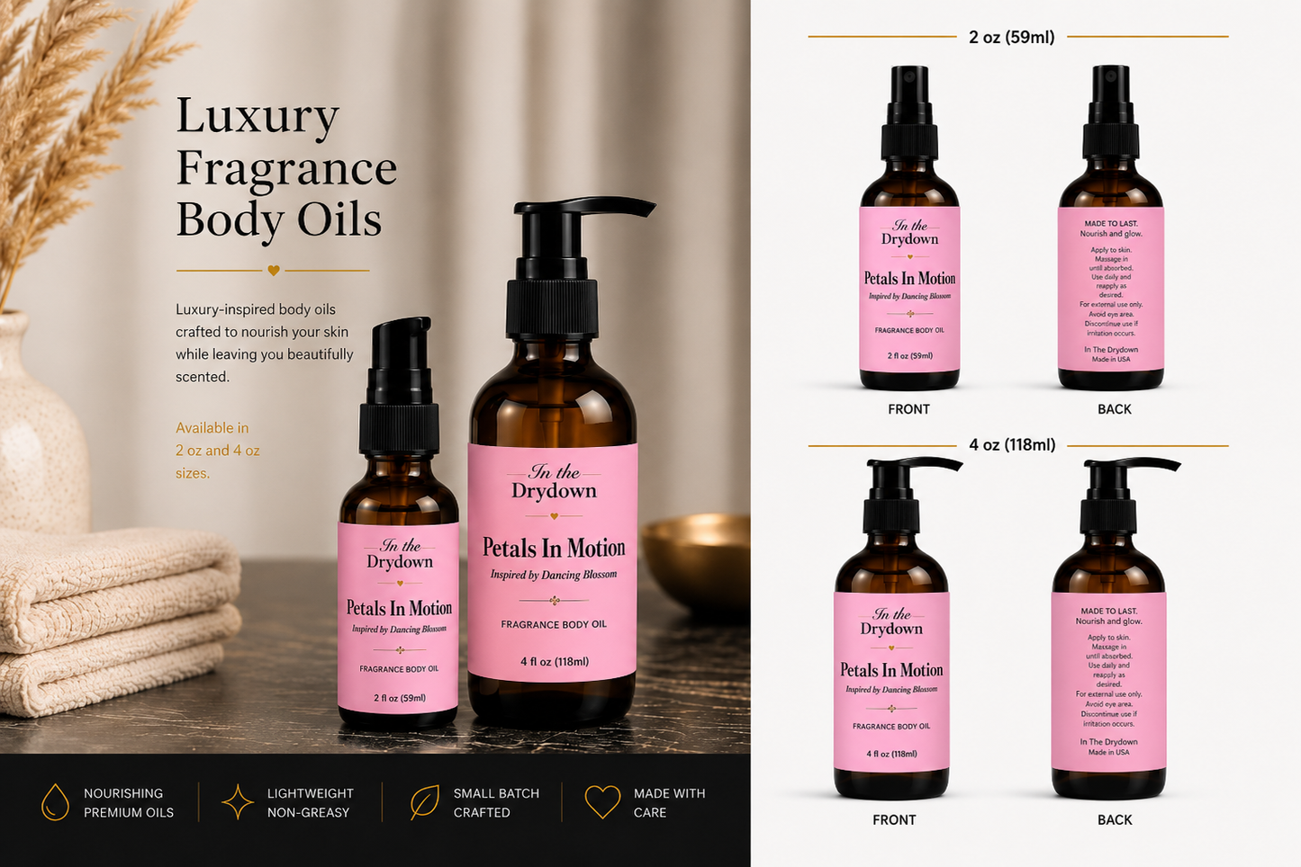 Petals in Motion Body Oil | Inspired by Dancing Blossom