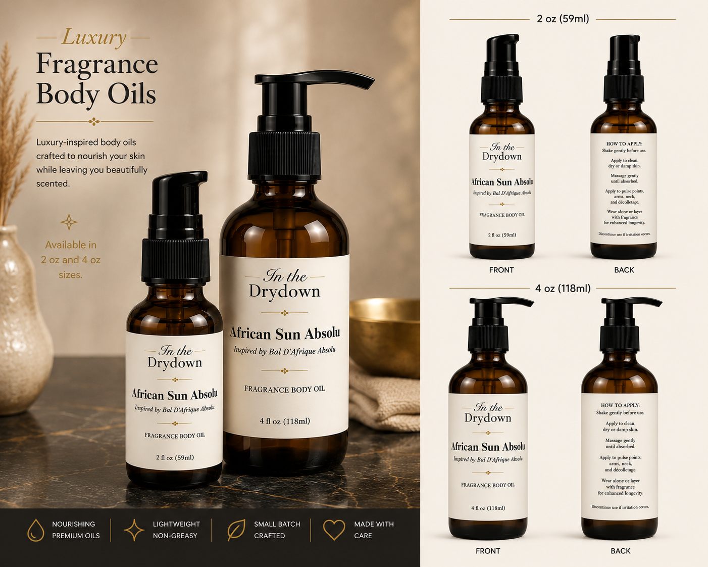 African Sun Absolu Body Oil | Inspired by Bal d'Afrique Absolu
