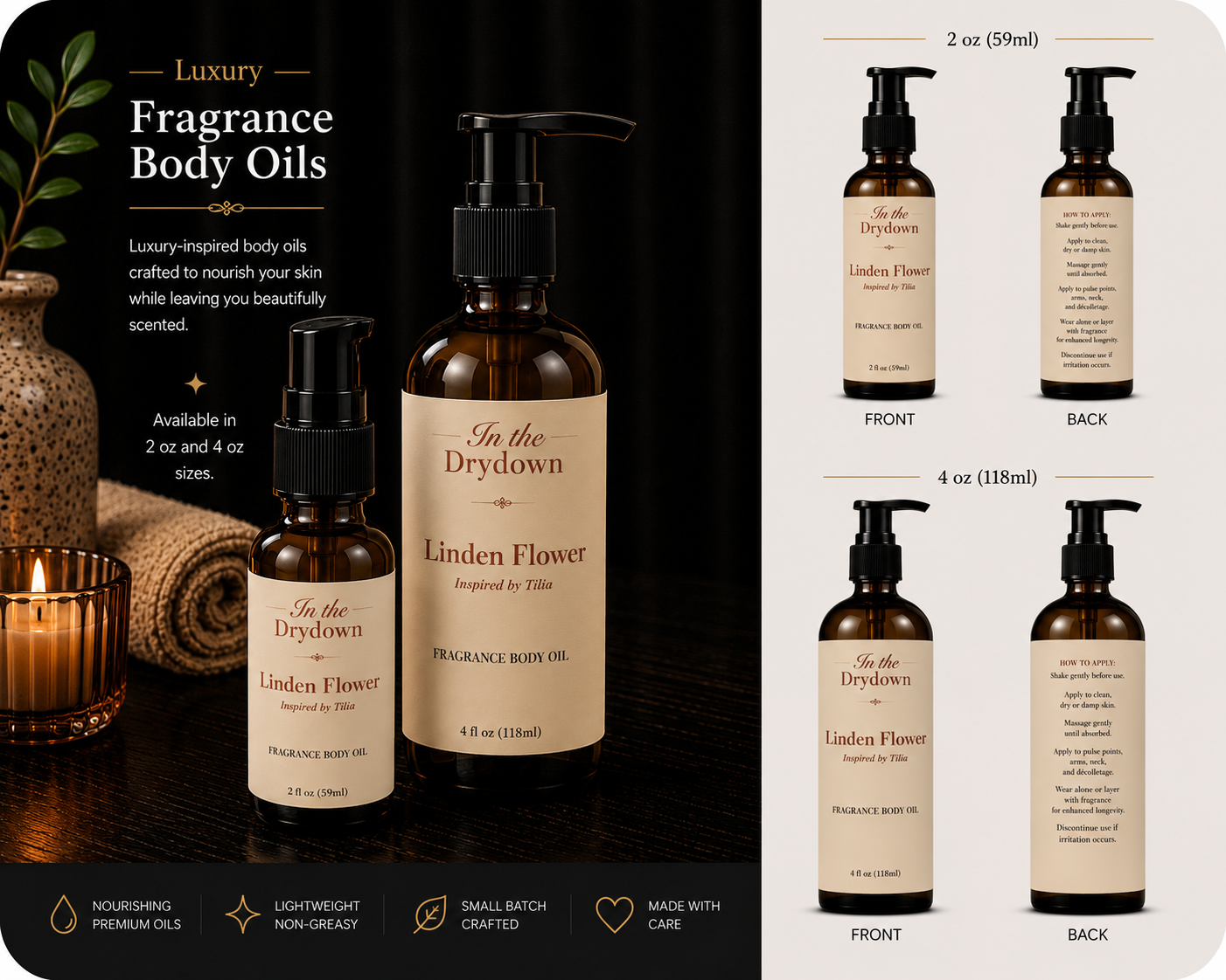 Linden Flower Body Oil | Inspired by Tilia