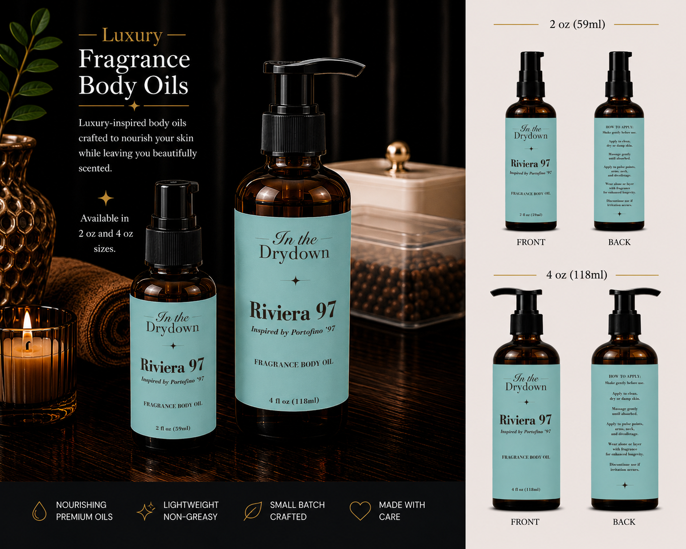 Riviera 97 Body Oil | Inspired by Portofino '97