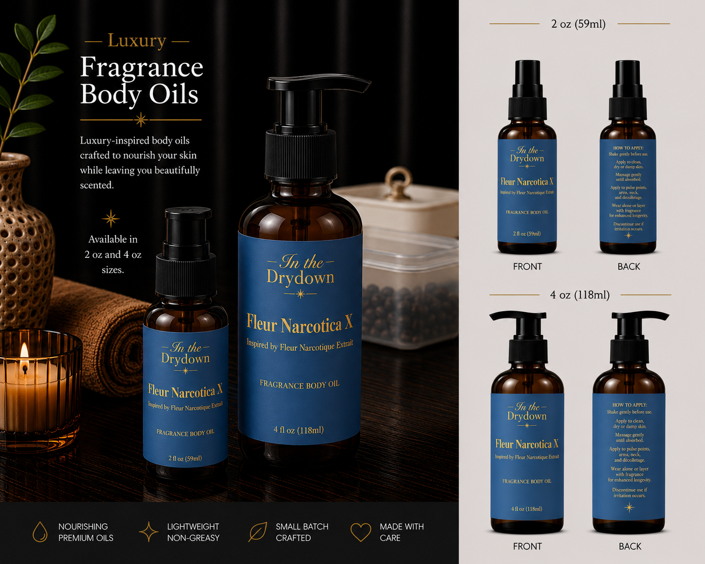 Fleur Narcotica X Body Oil | Inspired by Fleur Narcotique Extrait