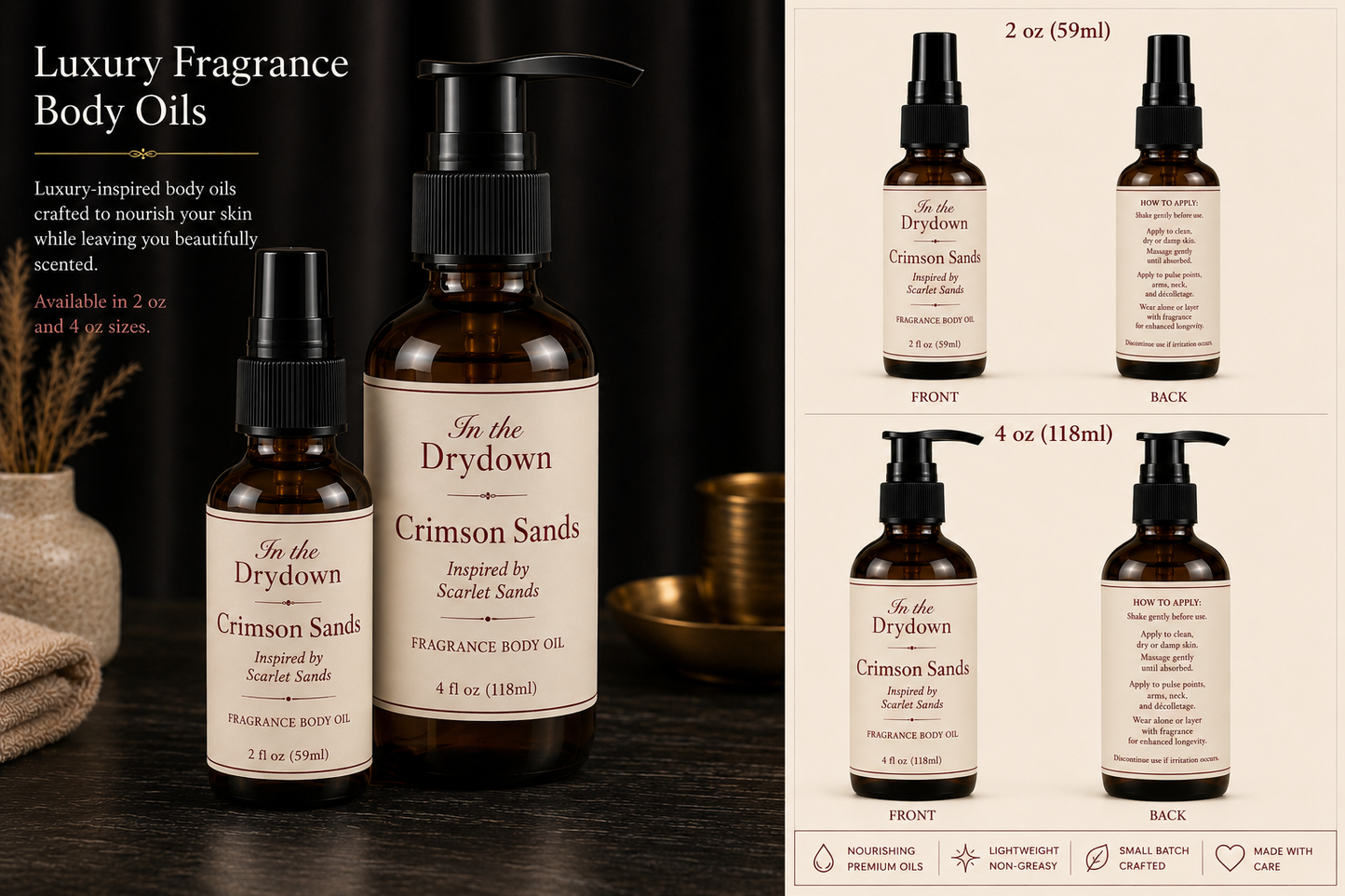 Crimson Sands Body Oil | Inspired by Scarlet Sands