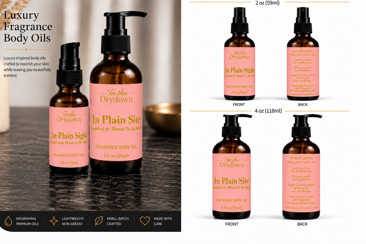 In Plain Sight Body Oil | Inspired by Nishane Meant to Be Seen