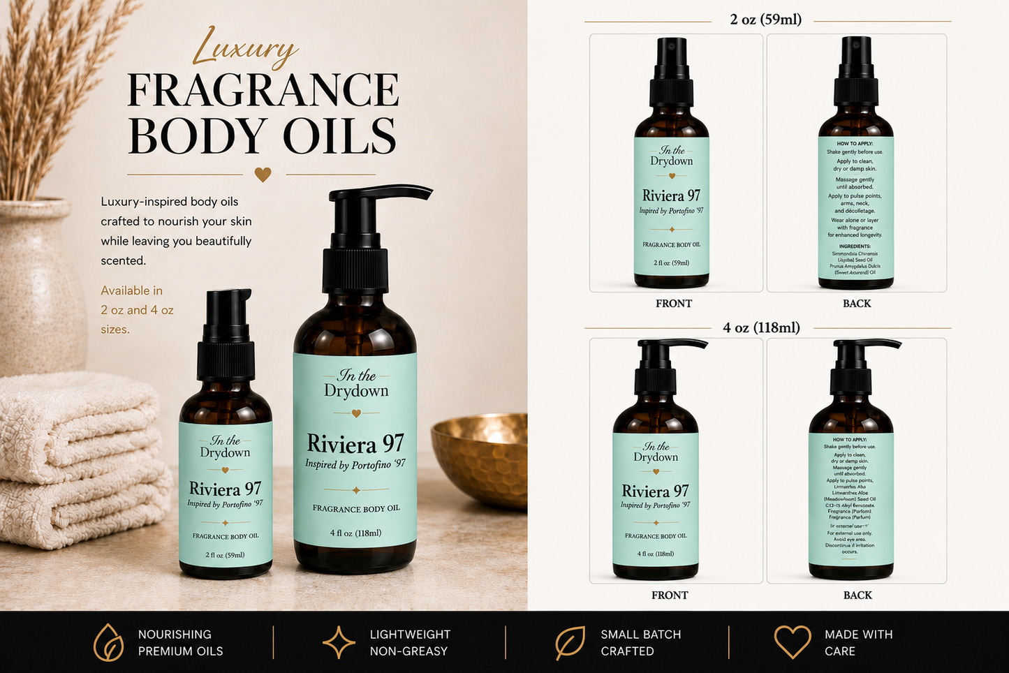 Riviera 97 Body Oil | Inspired by Portofino '97
