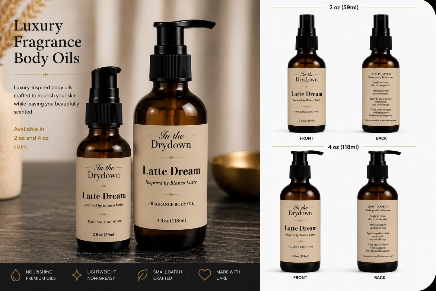 Latte Dream Body Oil | Inspired by Bianco Latte
