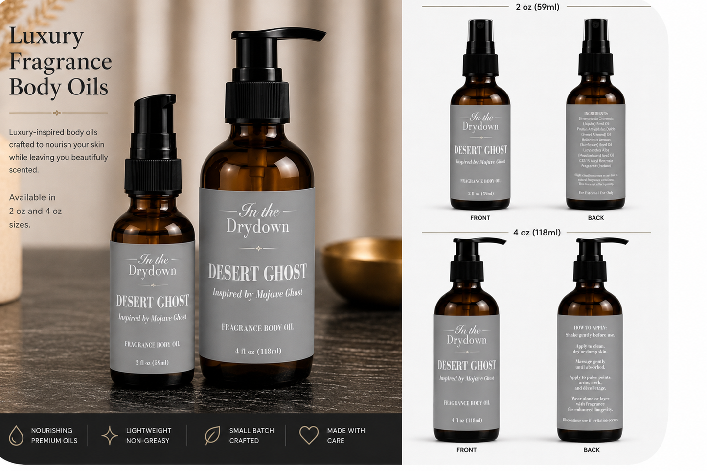 Desert Ghost Body Oil | Inspired by Mojave Ghost