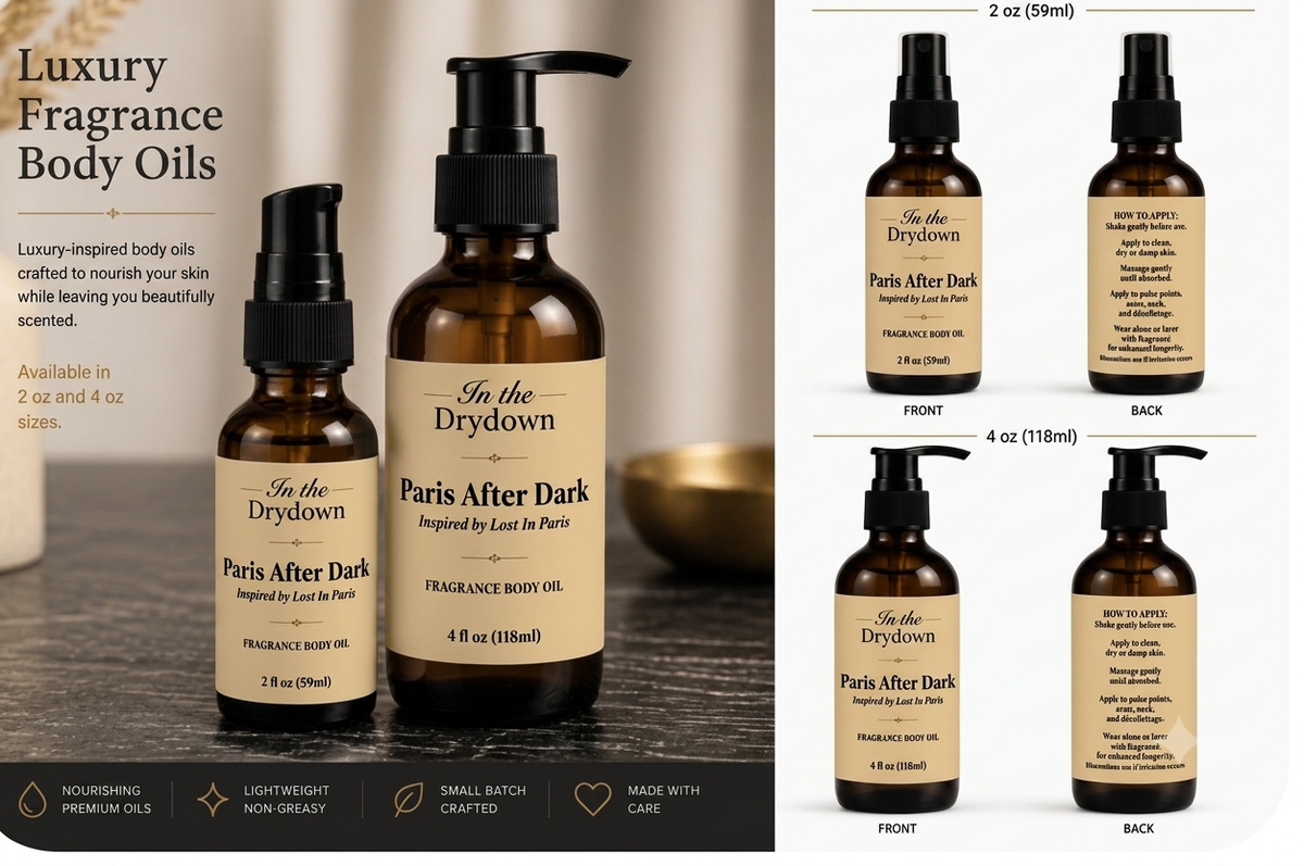 Paris After Dark Body Oil | Inspired by Lost in Paris